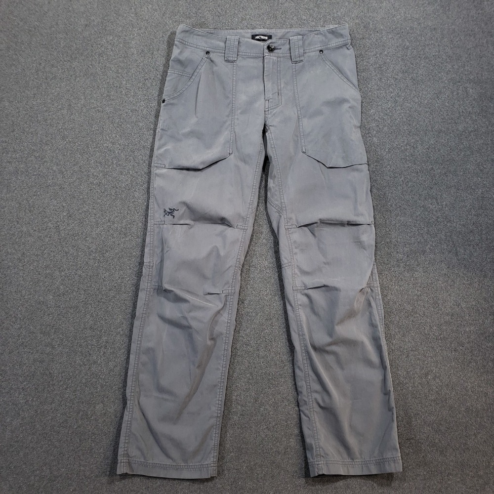 Arc'teryx Sullivan Pants Men 30 Gray 31" Inseam Hiking Trim Fit Articulated Knee